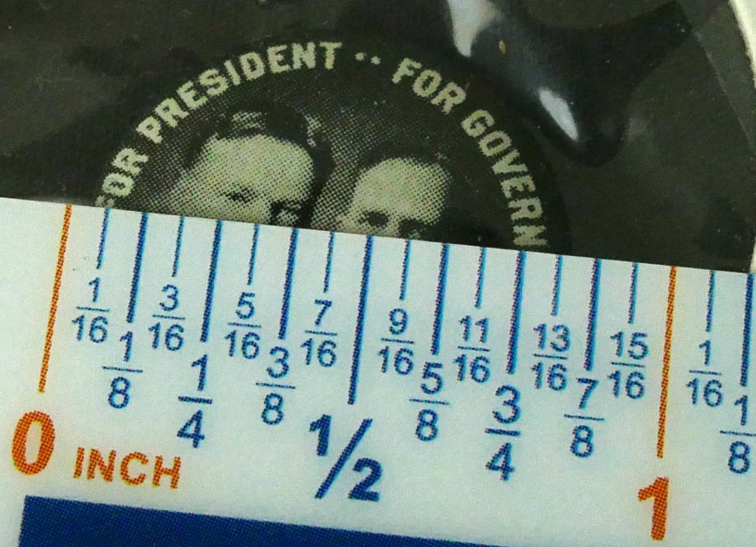 1928 Herbert Hoover For President Myers Cooper For Governor Campaign Button Pin