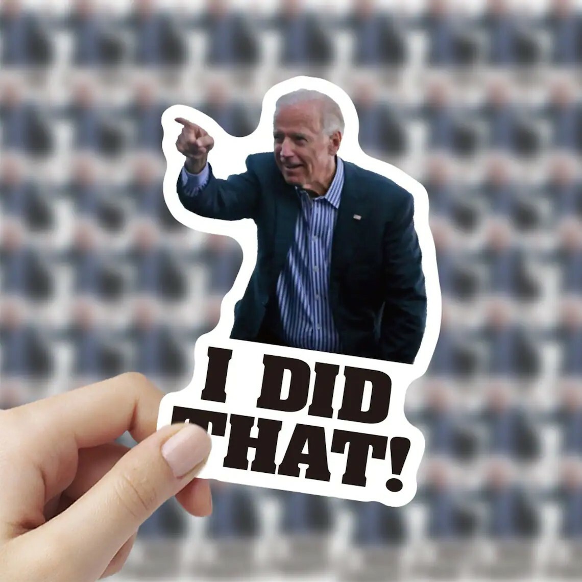 10 Pack Joe Biden I DID That Sticker, Funny Vinyl Decal, Waterproof Sticker #FJB