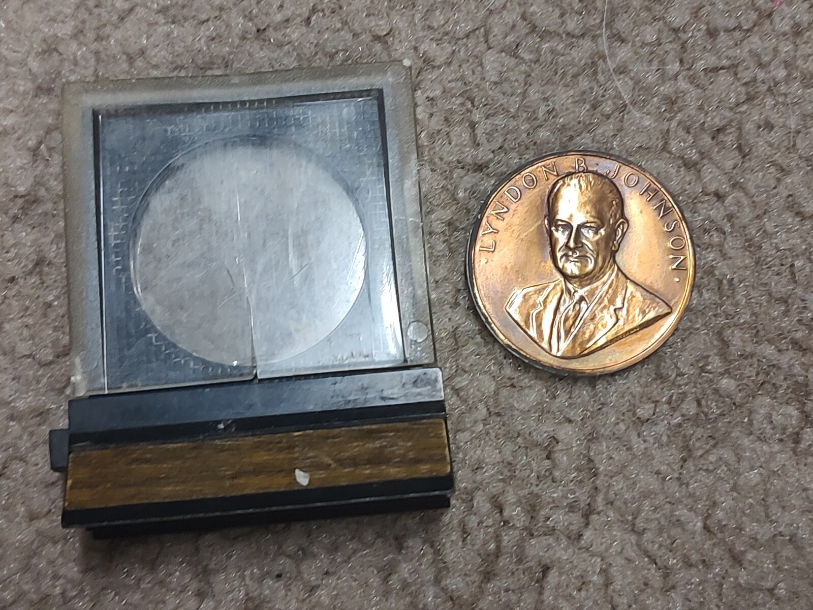 1.25″ metal Lyndon Johnson LBJ 1965 Presidential Inauguration Medal Coin Token