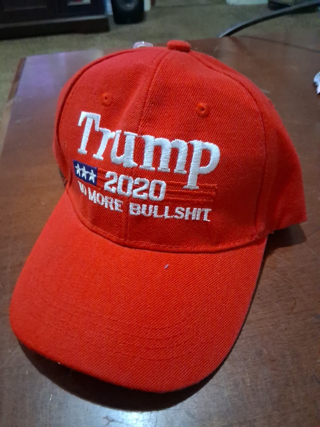 RED – TRUMP- 2020 HAT “No More Bullshit”-