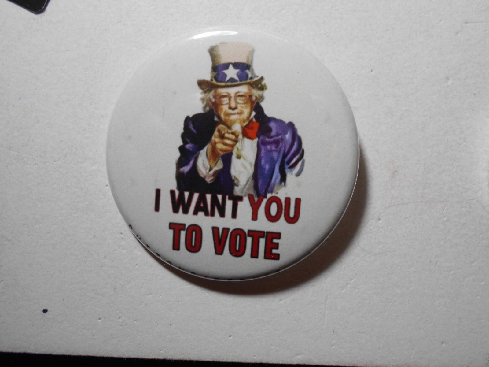 2-1/4″ 2020 Bernie Sanders for President – I Want You To Vote
