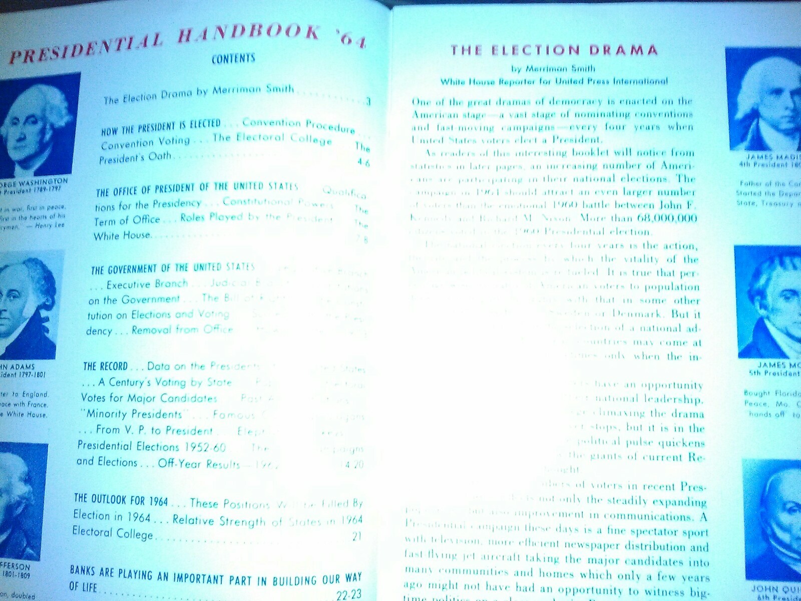 Vintage 1964 Presidential Handbook by The Wellesley National Bank