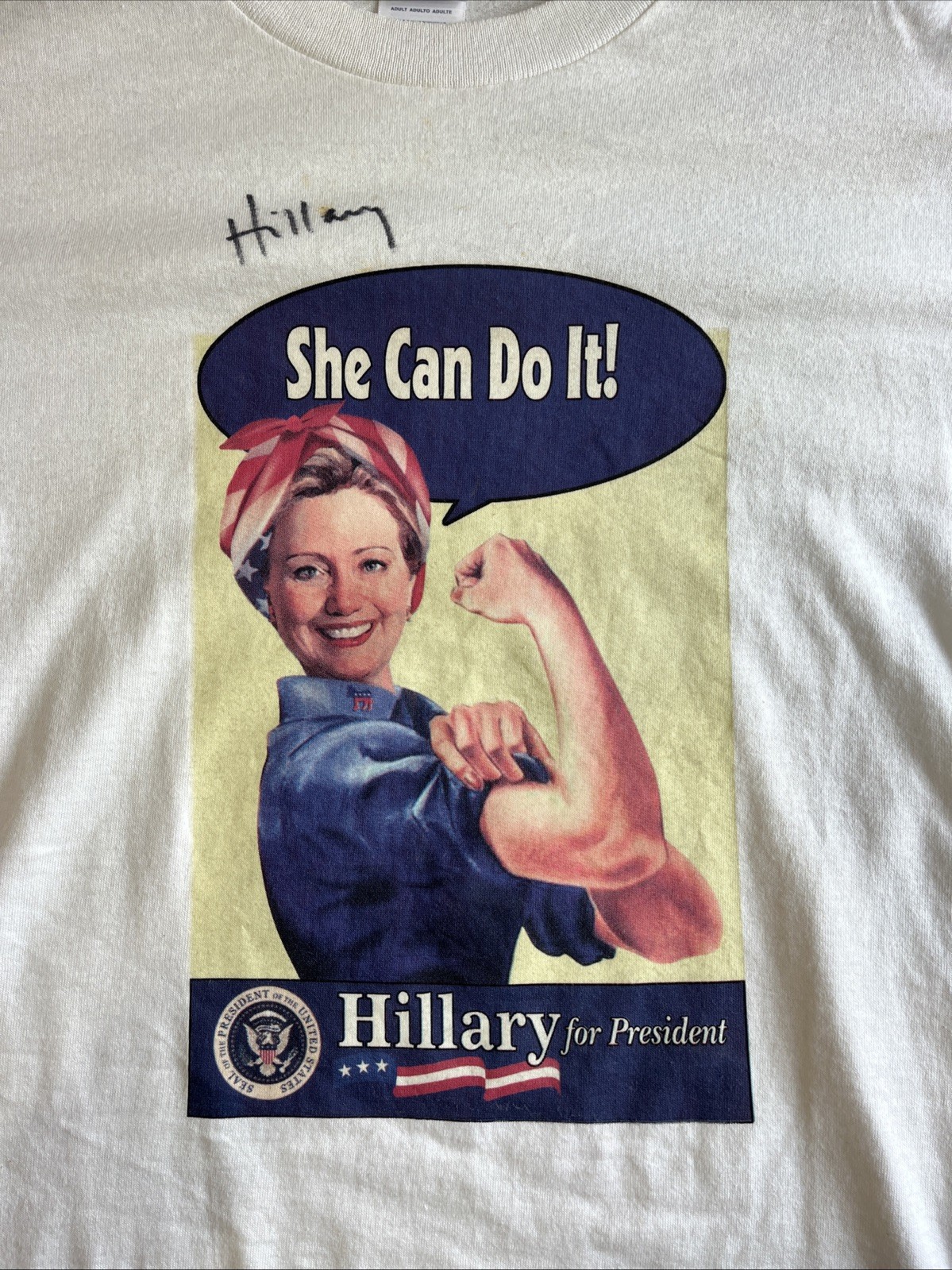 M 🇺🇸 Hillary Clinton for President T-Shirt Making History 2016 Woman Can Do IT