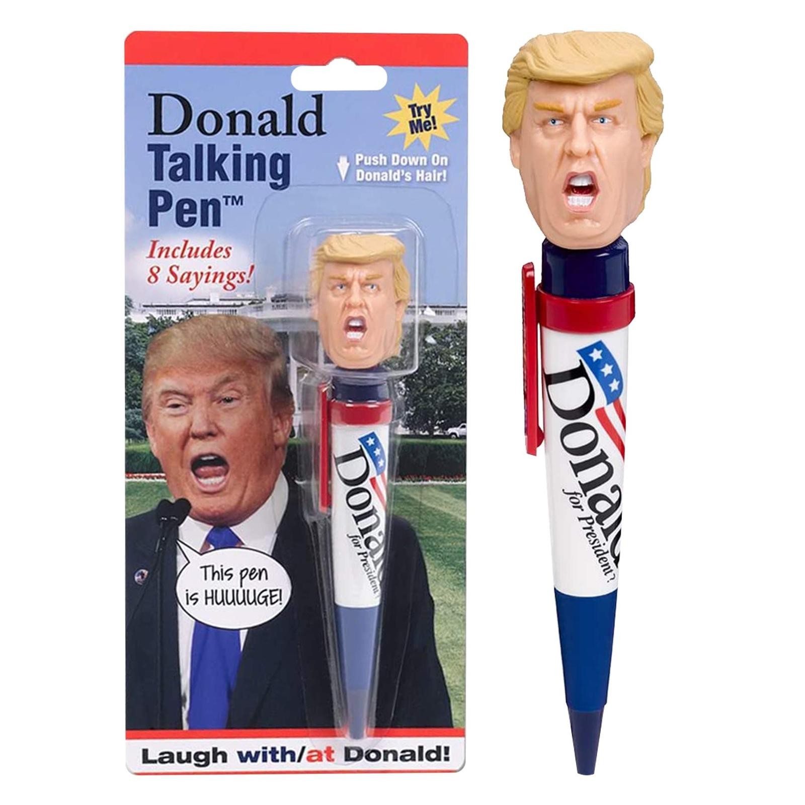 Talking Donald Trump Pen – Collectible Edition – 8 Sayings in His Real Voice