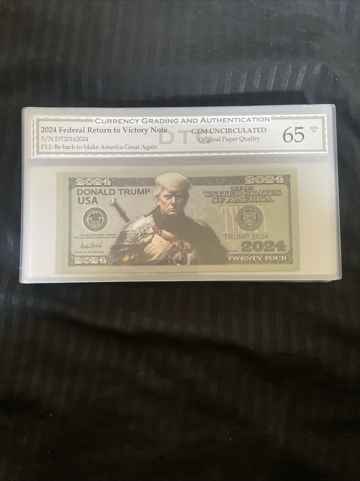 President Elect Donald Trump USA 2024 Currency