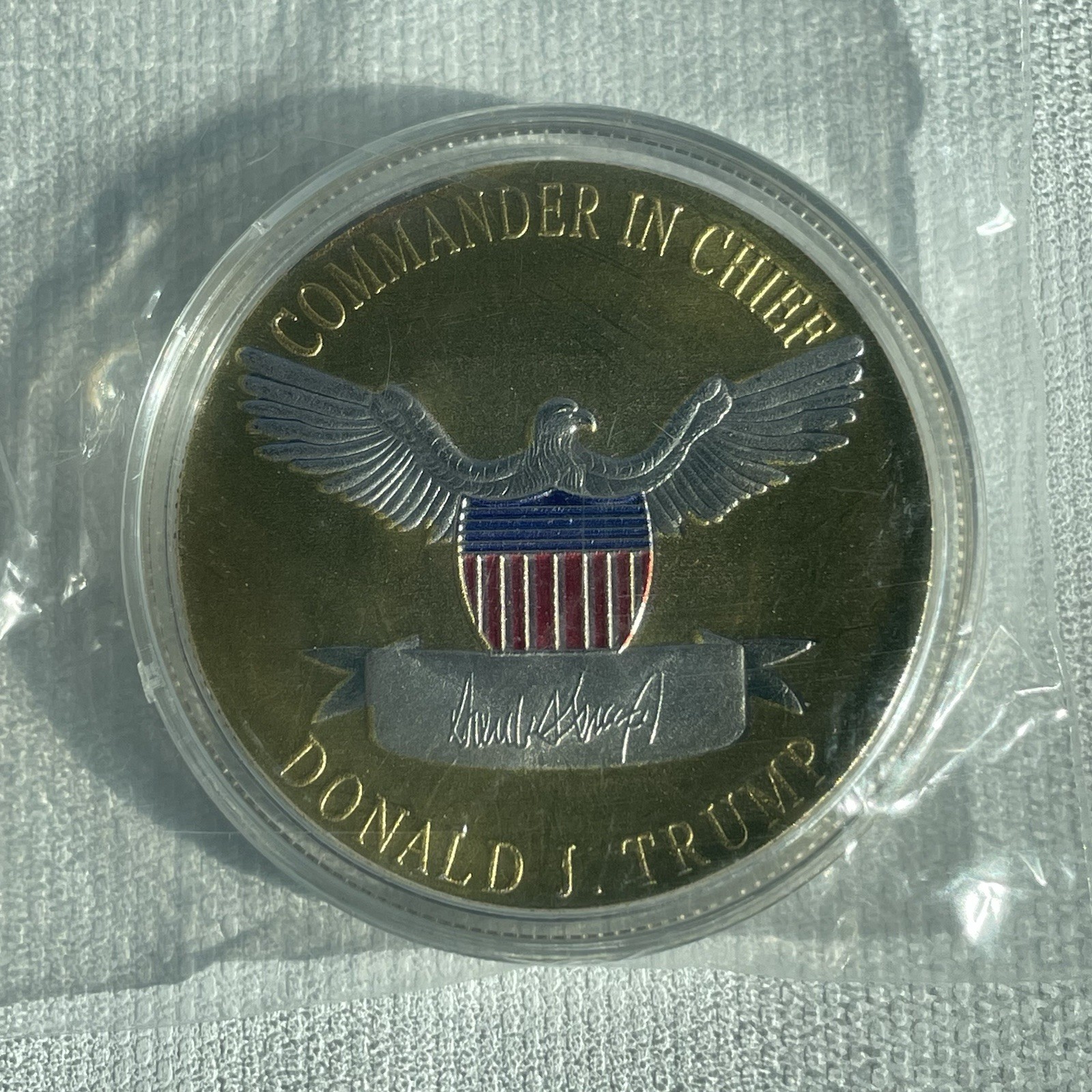 2020 US President Donald Trump Campaign Gold & Silver Plated Commemorative Coin