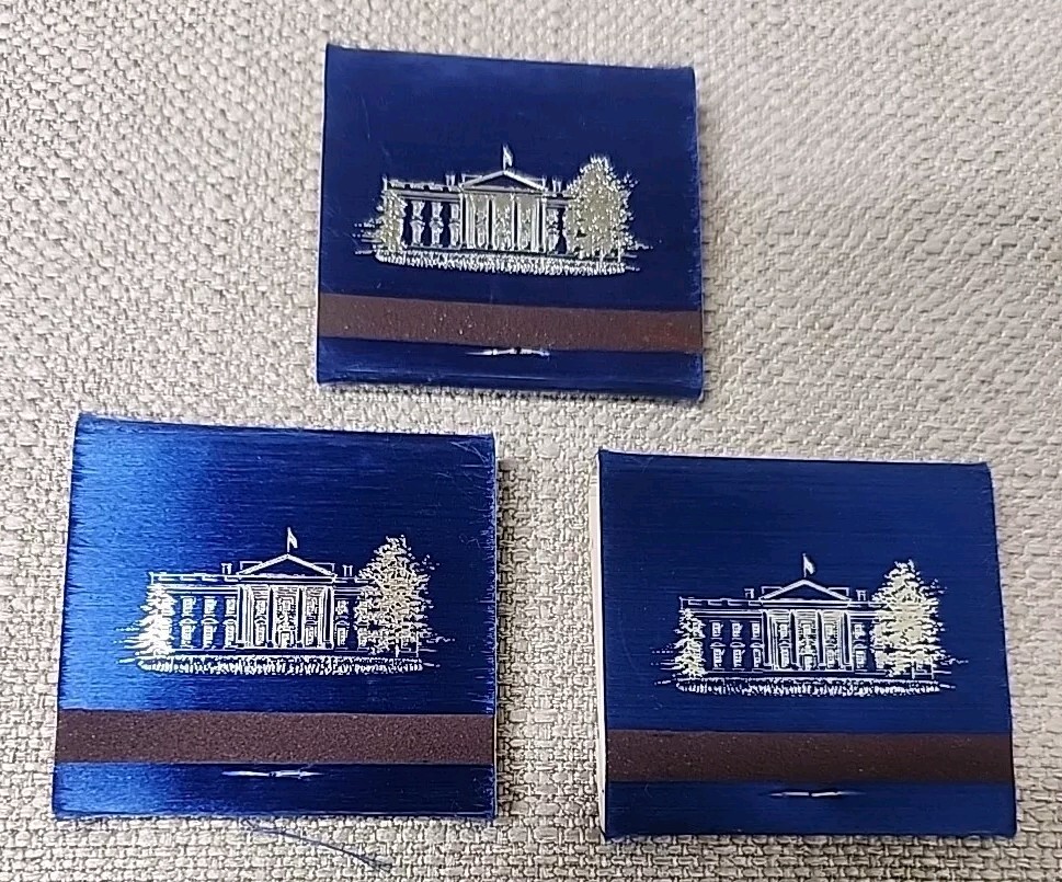 Gerald Ford 3 match books campaign political The President And Mrs. Ford