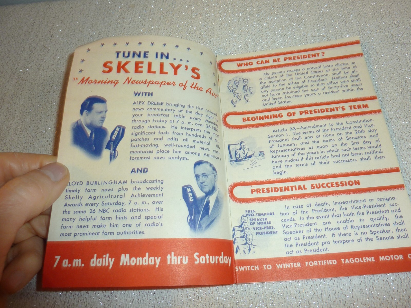 Rare Vintage 1948 Presidential Election Book Skelly Gas Truman!