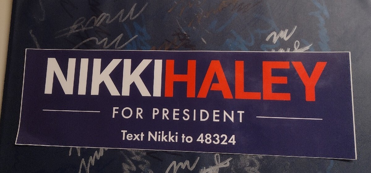 Nikki Haley 2024 Presidential Candidate Official Campaign Bumper Sticker