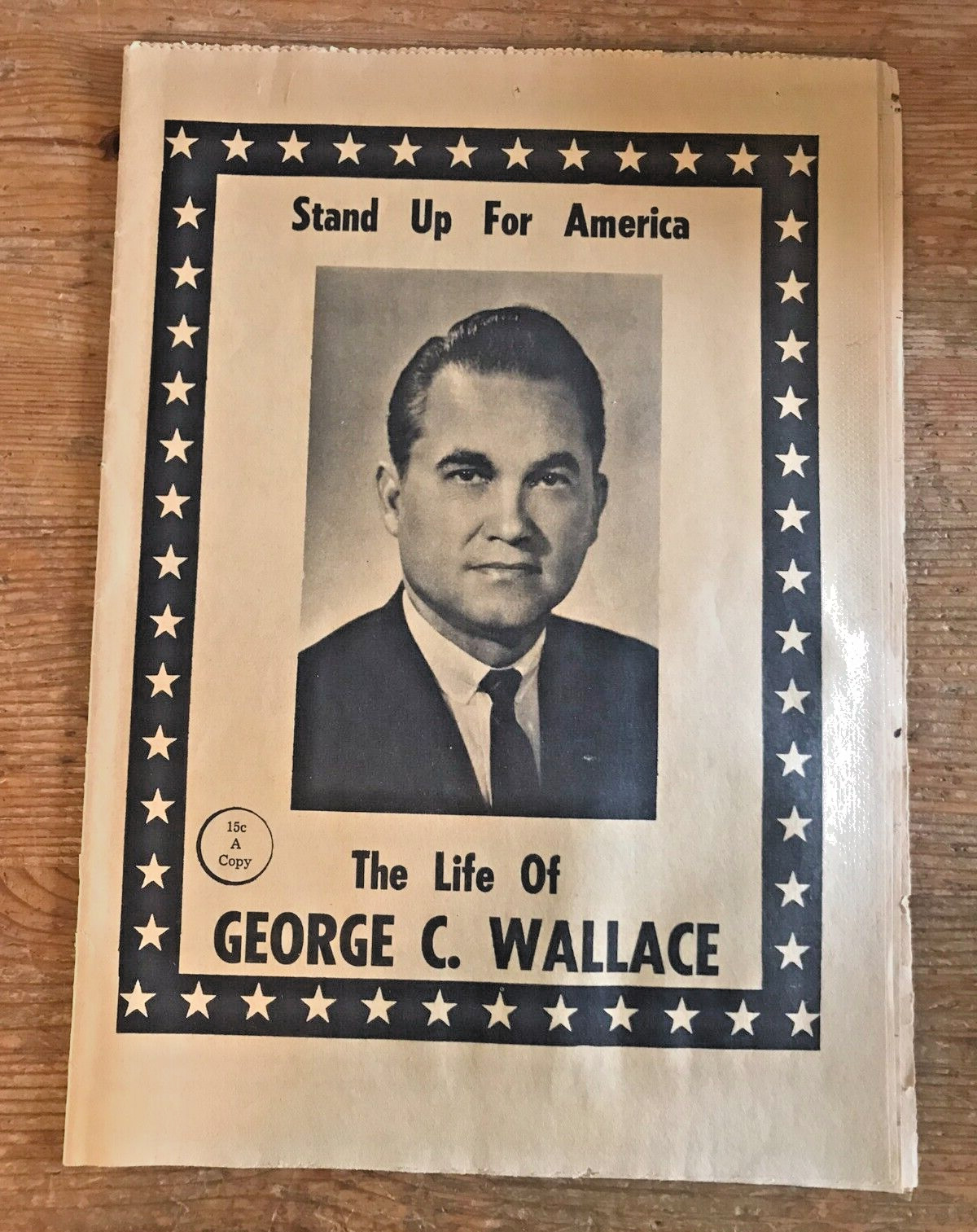 The Life of George C Wallace President Campaign Biography Brochure Newsprint