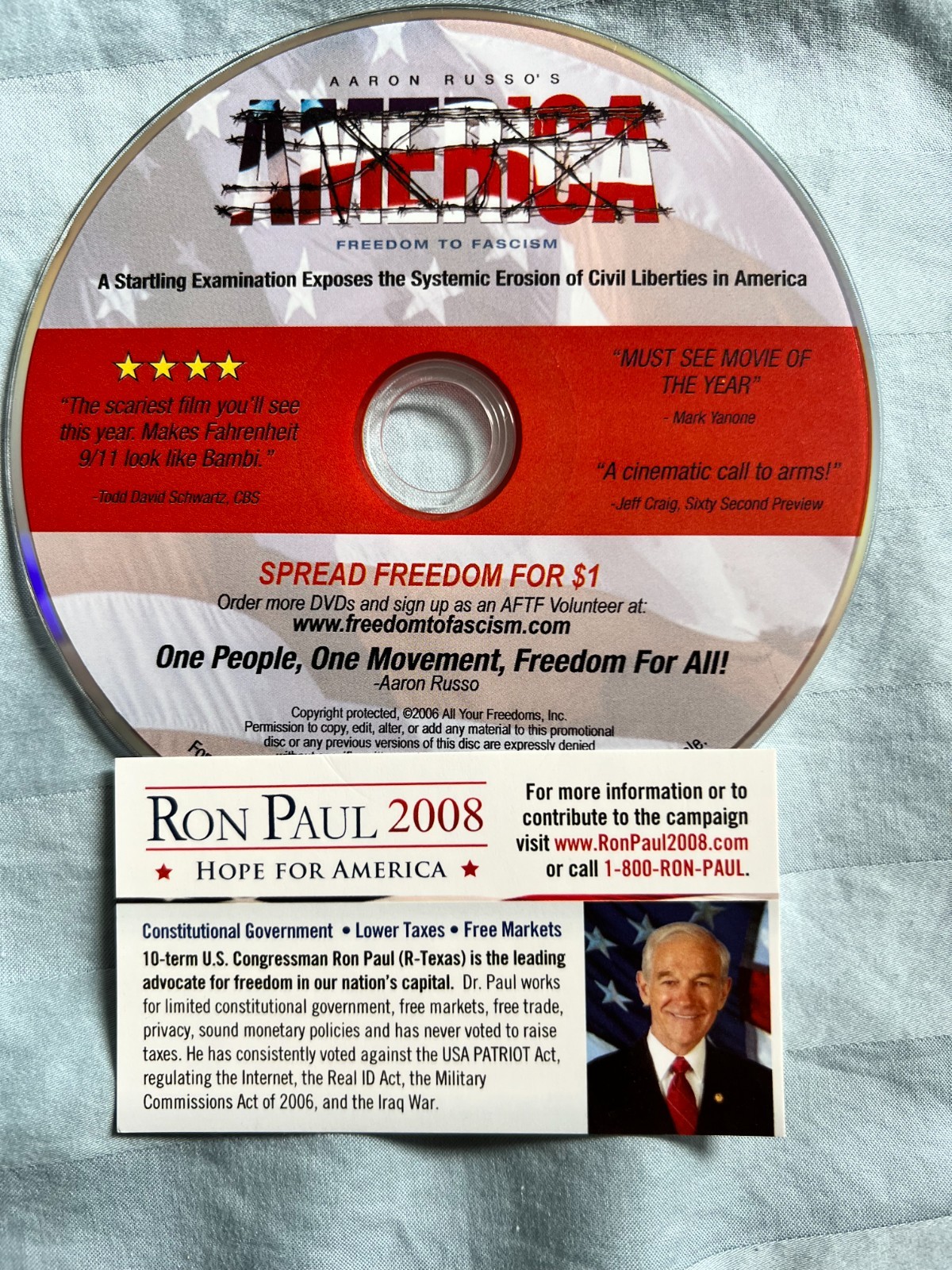 Ron Paul 2008 Presidential Campaign Memorabilia