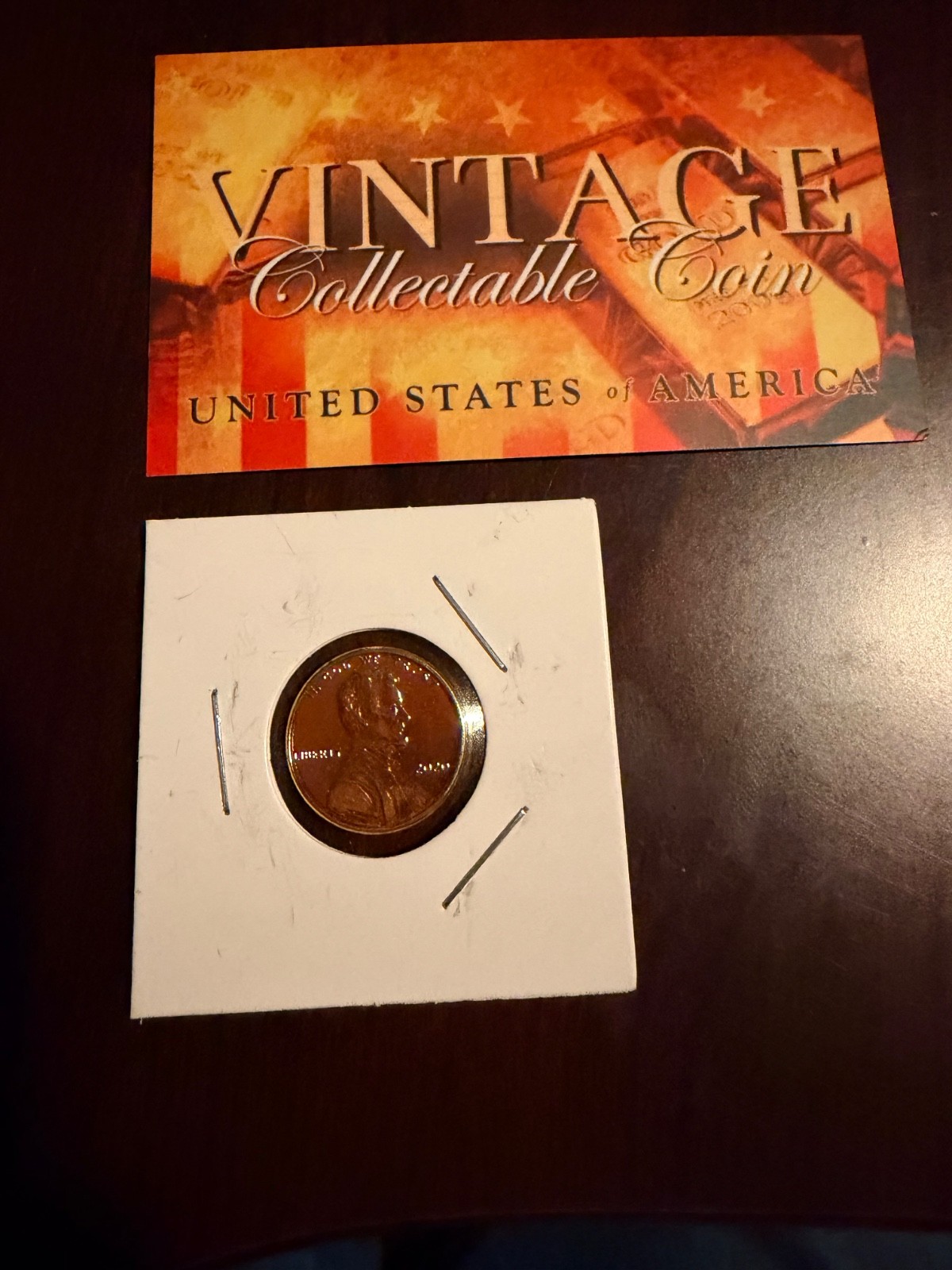 24k gold plated 2020 cent from vintage collectable coin