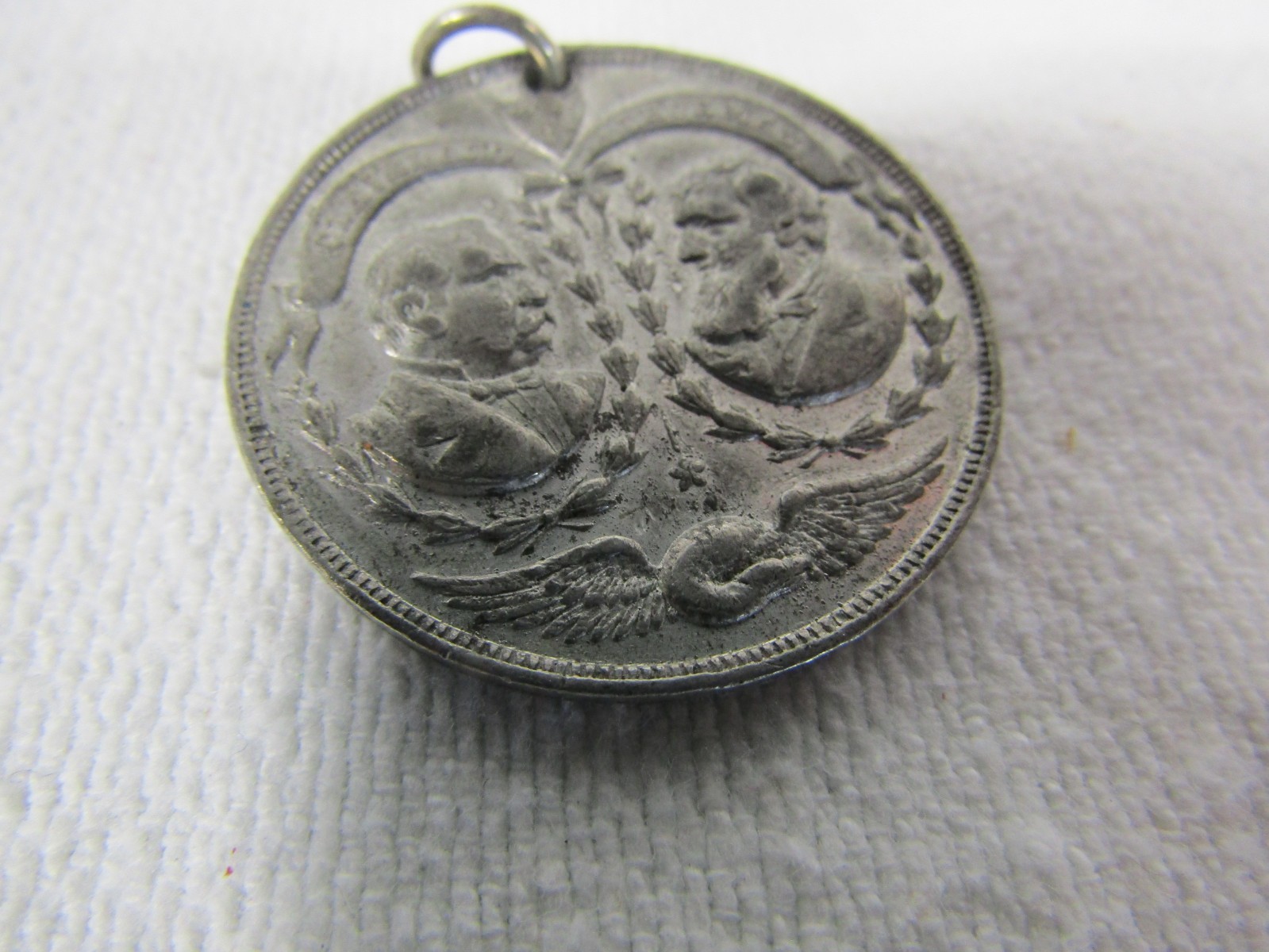 ANTIQUE Grover Cleveland Political Campaign Token Democratic Candidates 1888