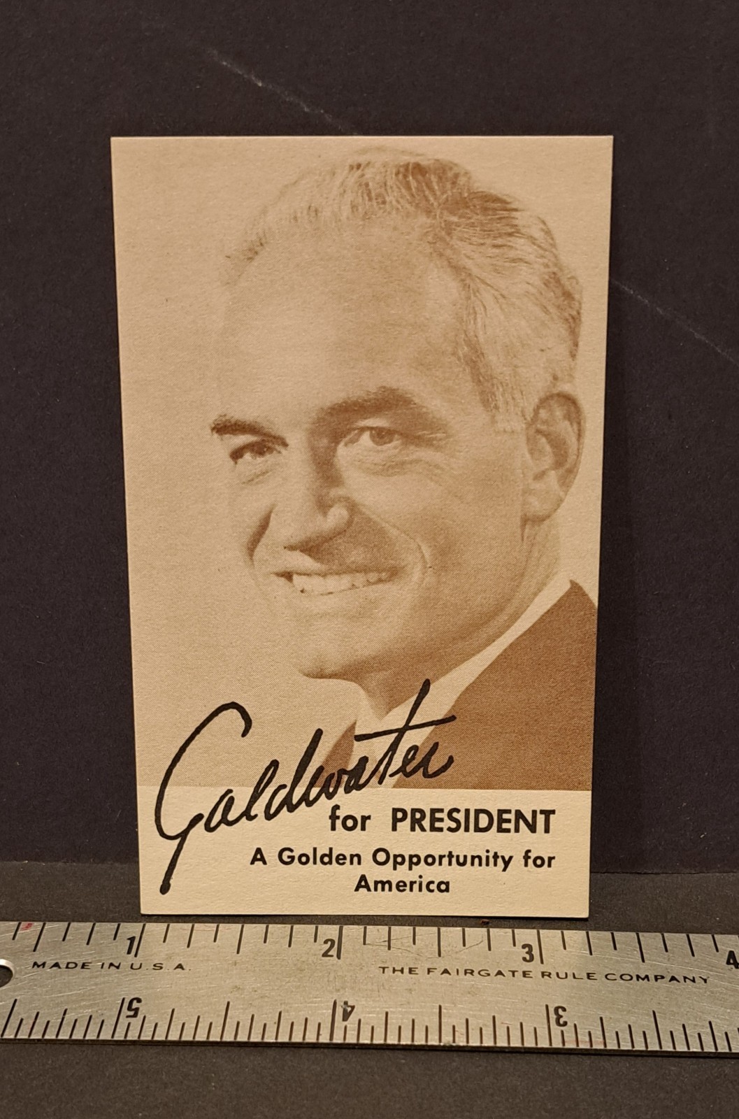 1964 “GOLDEN OPPORTUNITY FOR AMERICA” GOLDWATER FOR PRESIDENT COMMITTEE