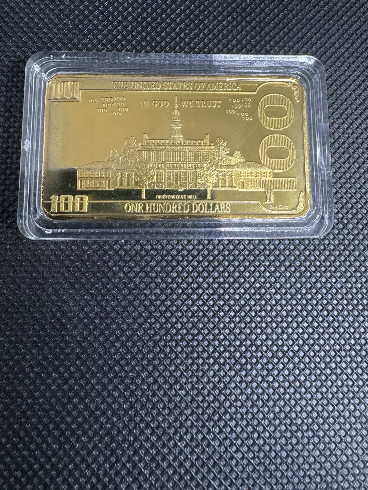 Donald Trump 24K Gold Plated $100 Bar – Collectable Coin/Bar