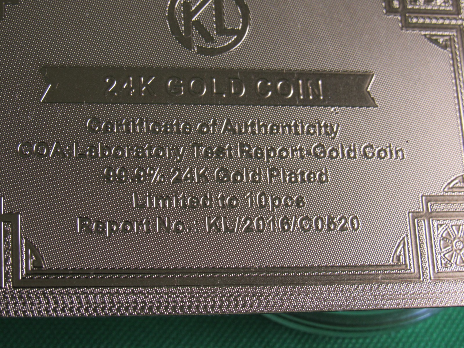 Trump 2024 24K Coin – “Save America Again” (Gold) (KL/2016/60520)