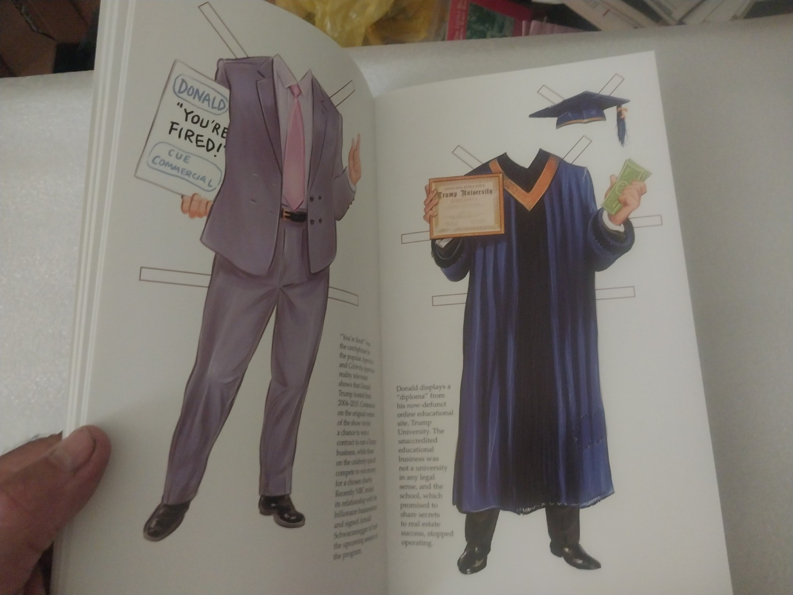 Donald Trump paper doll book by Tim Foley (Collectible Campaign Edition) 2016