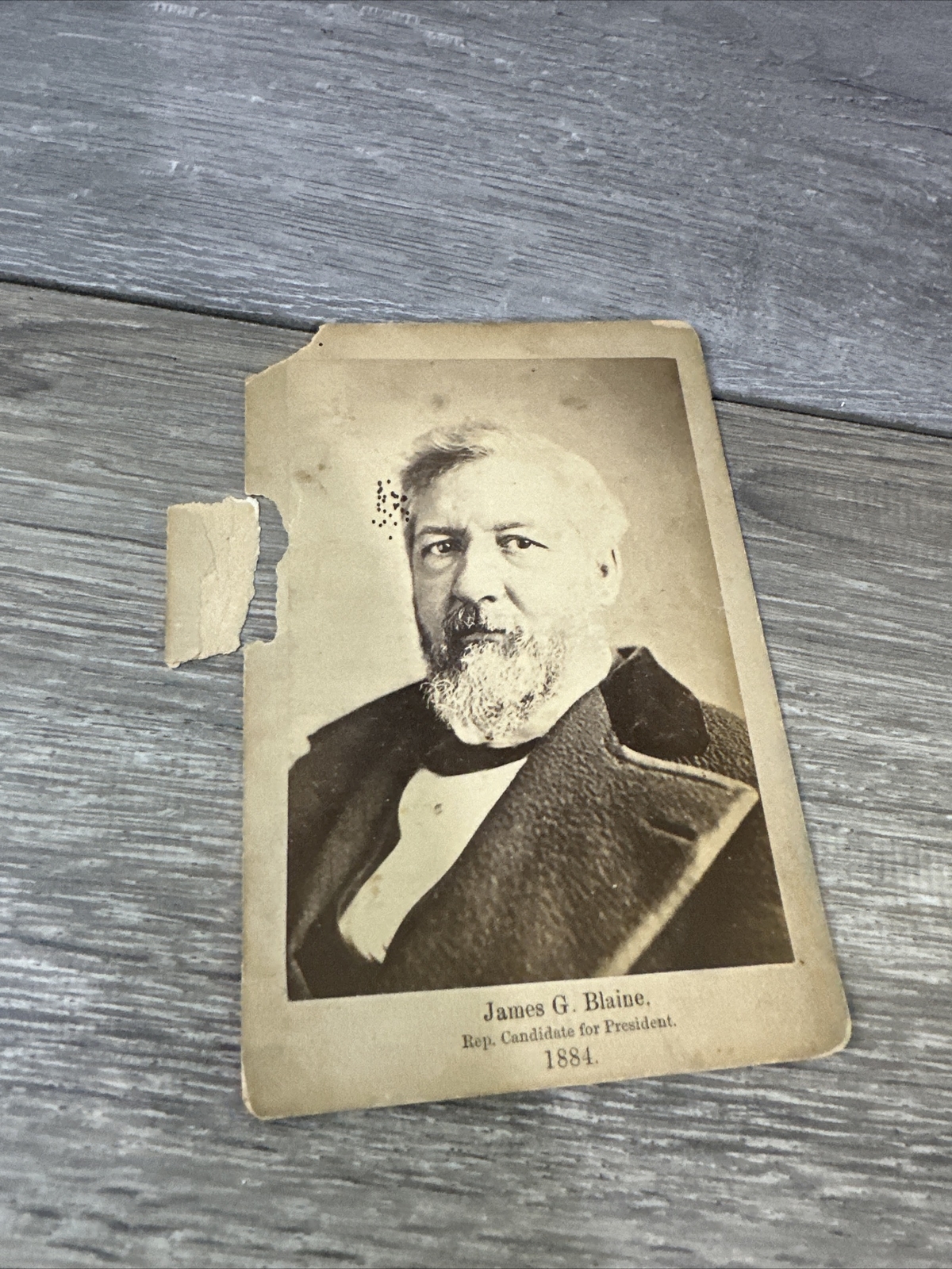 James G Blaine Republican 1884 President Candidate Photo Electoral College Card