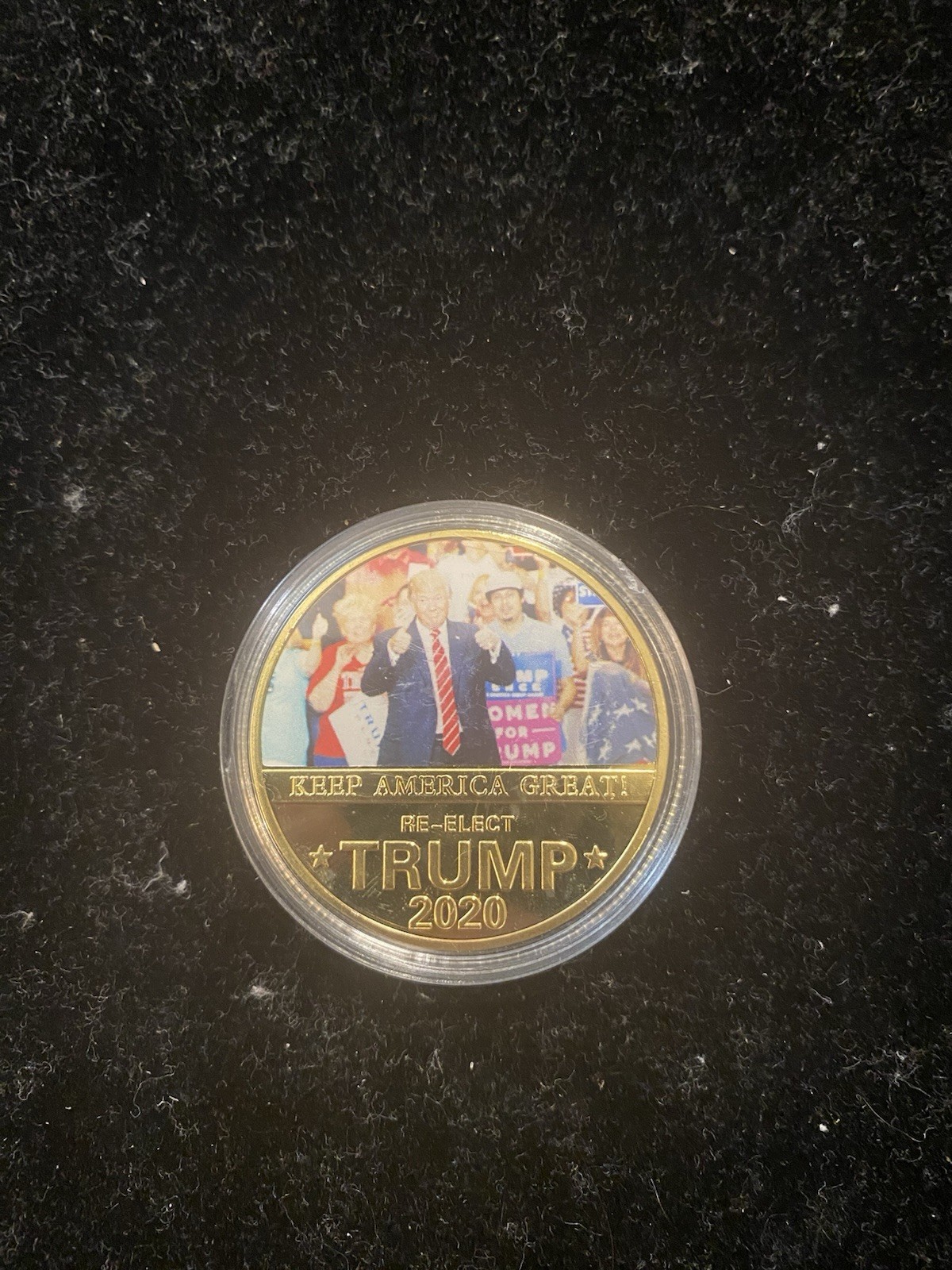 Lot Of 5 Keep America Great 2020 Donald Trump Gold Plated Re-elect Coin