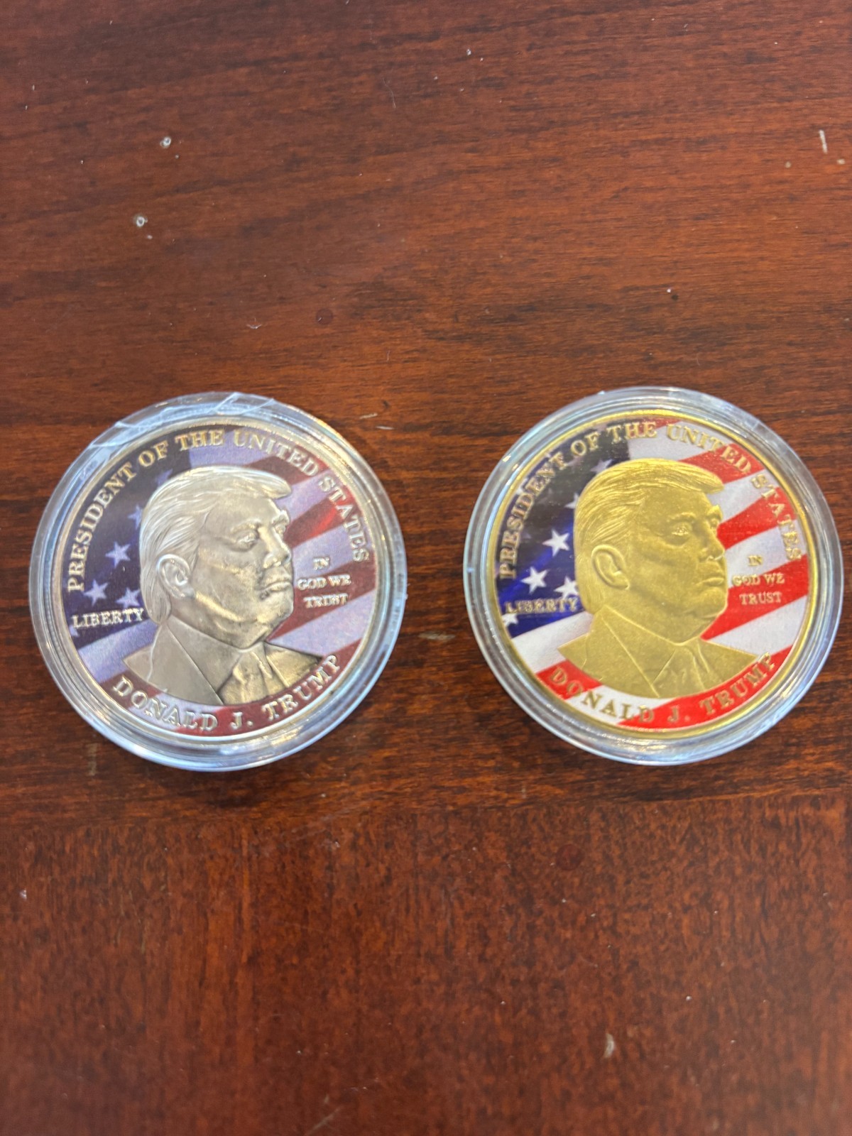 45Th President Donald Trump Silver & Gold Commemorative Coin NEW