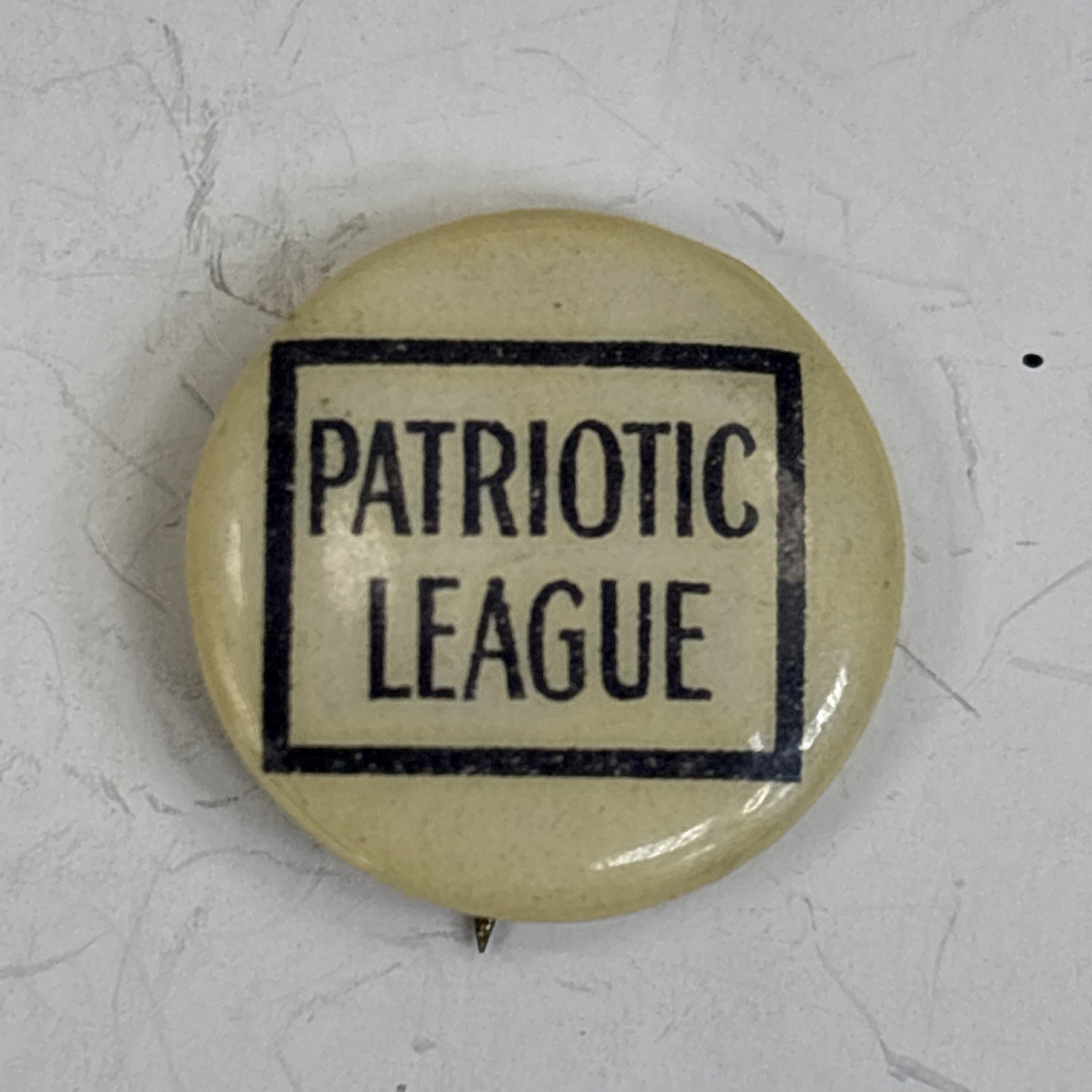 Patriotic League Button Political Early 20th Century Pin-back 53D42
