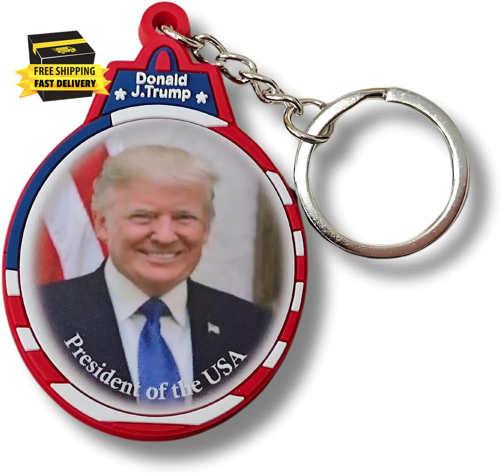 Donald Trump 2025 USA President Keychain 47Th US President Keychain Donald Trump