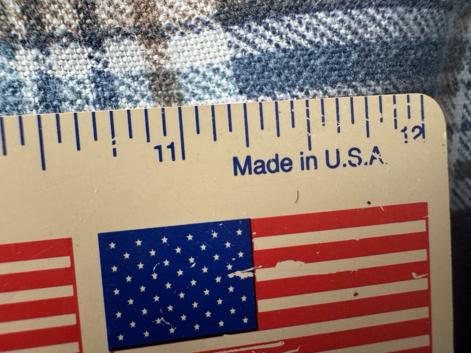 1993 12 Inch Plastic Ruler Flags, Star Spangled Banner, US Presidents. (B1)