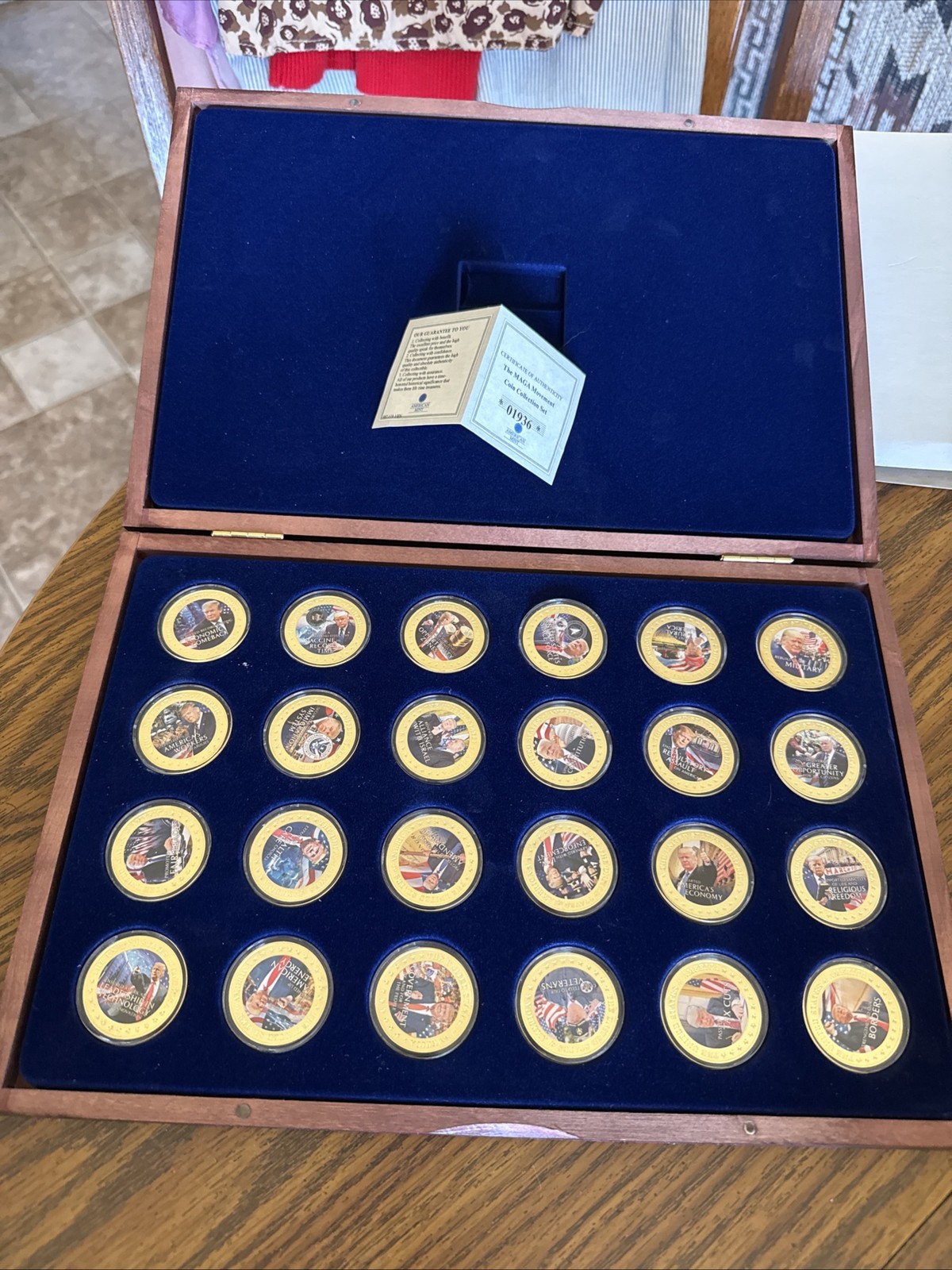 American Mint 2021 The MAGA Donald Trump 24-Piece Coin Collection Set