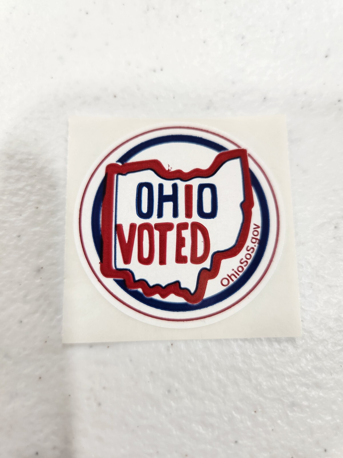 I VOTED Voting Ohio Sticker Politics Republican Democrat Trump Harris Walz 2024