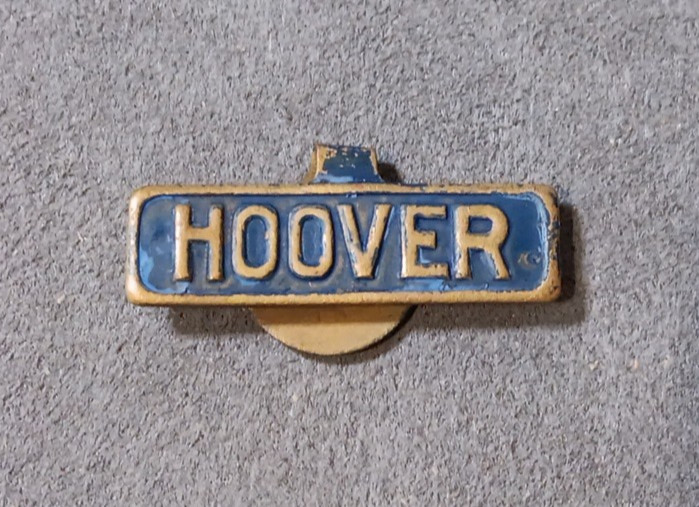 VINTAGE 1928 HERBERT HOOVER POLITICAL CAMPAIGN PINBACK “HOOVER” TAB BUTTON