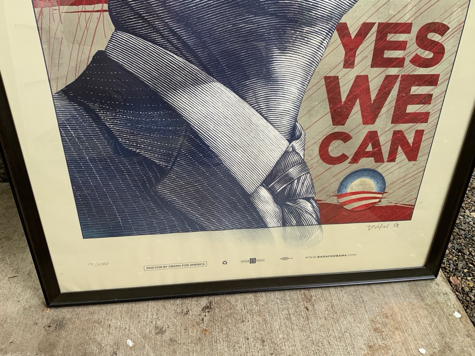 “YES WE CAN” ~ Obama For America Campaign ~ Antar Dayal ~ SIGNED ~ 2008