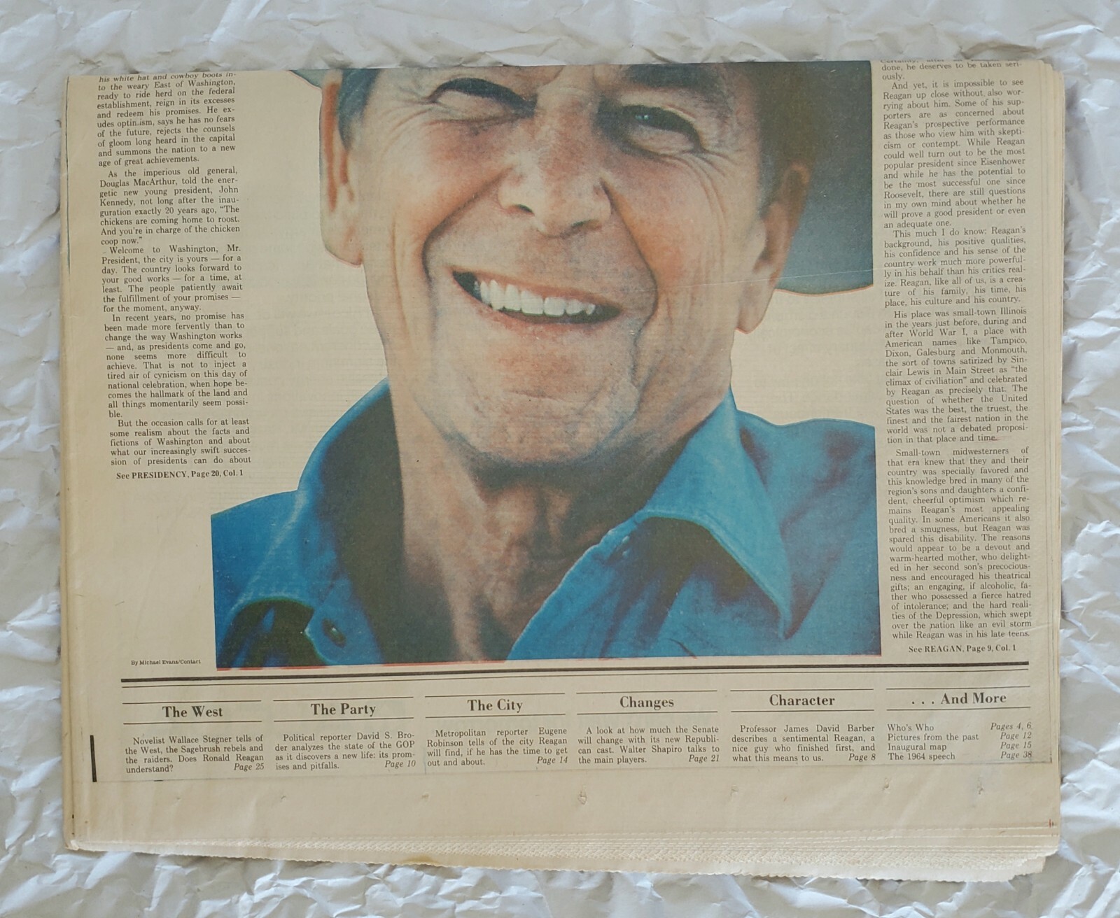 1/20/1981 The Washington Post Ronald Reagan Inauguration newspaper Us President