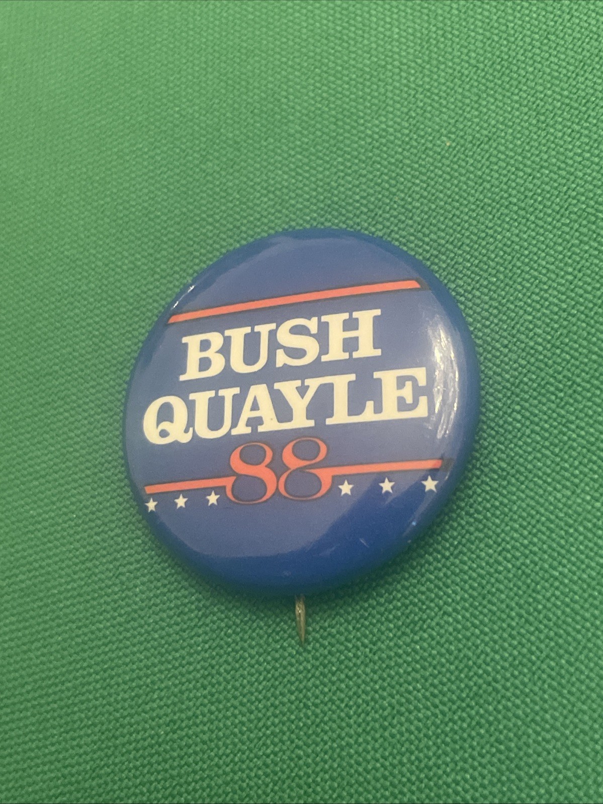 Vintage 1988 George Bush Dan Quayle Pin Button Pinback Victory 88 Oregon Blue Sm