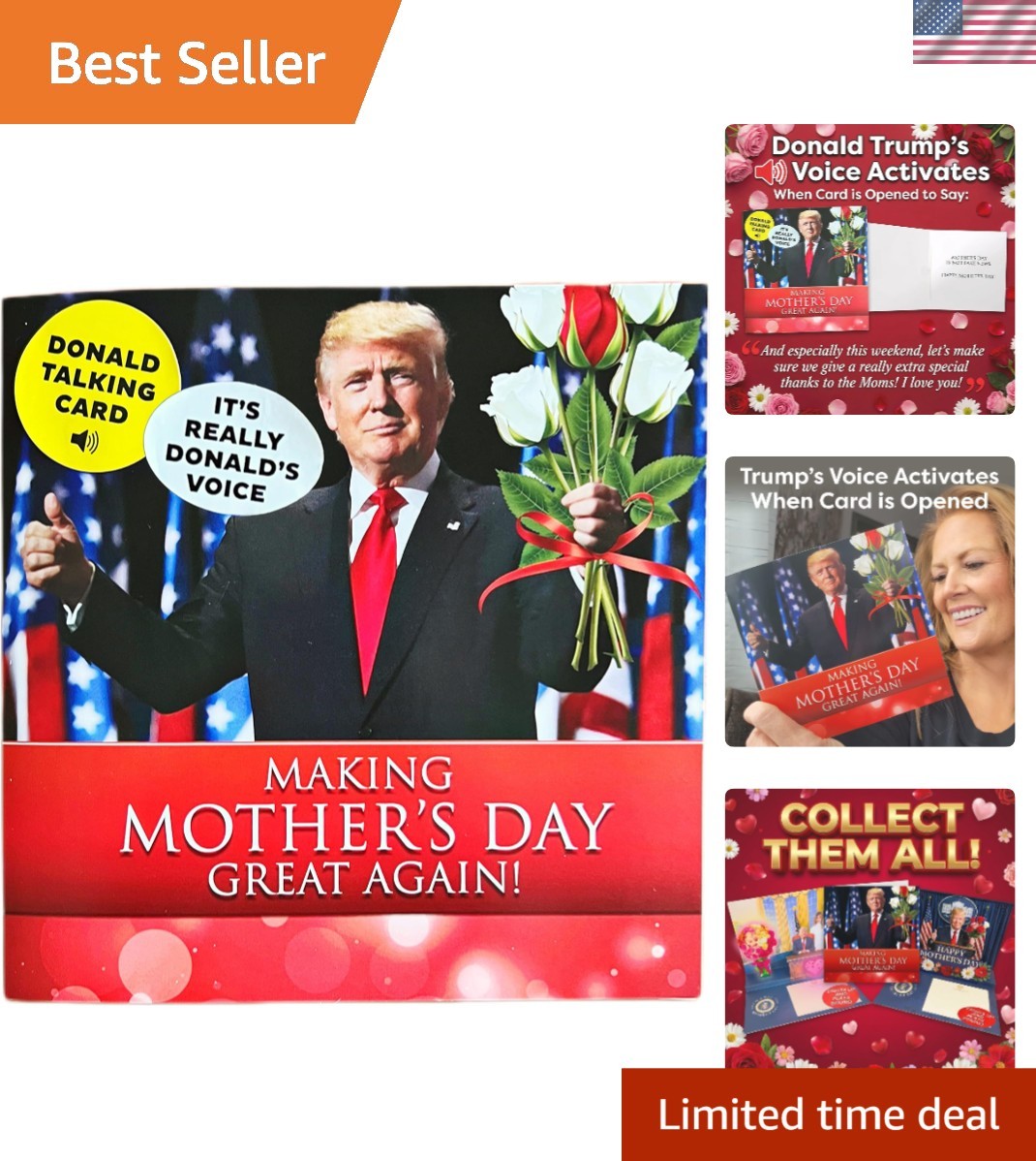 Presidential Talking Card for Mother’s Day – Features Trump’s Voice & Humor
