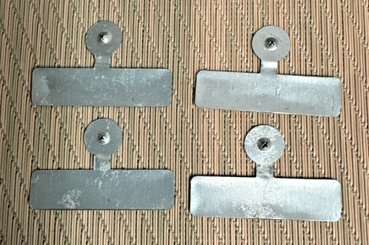 Vtg 1960 JFK KENNEDY JOHNSON Metal Lapel TAB Lot of 4