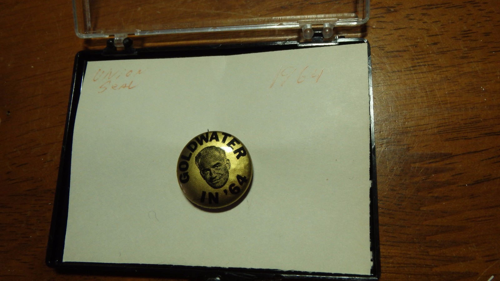 VINTAGE BARRY GOLDWATER FOR PRESIDENT CAMPAIGN pin back 1964 BX b# 2
