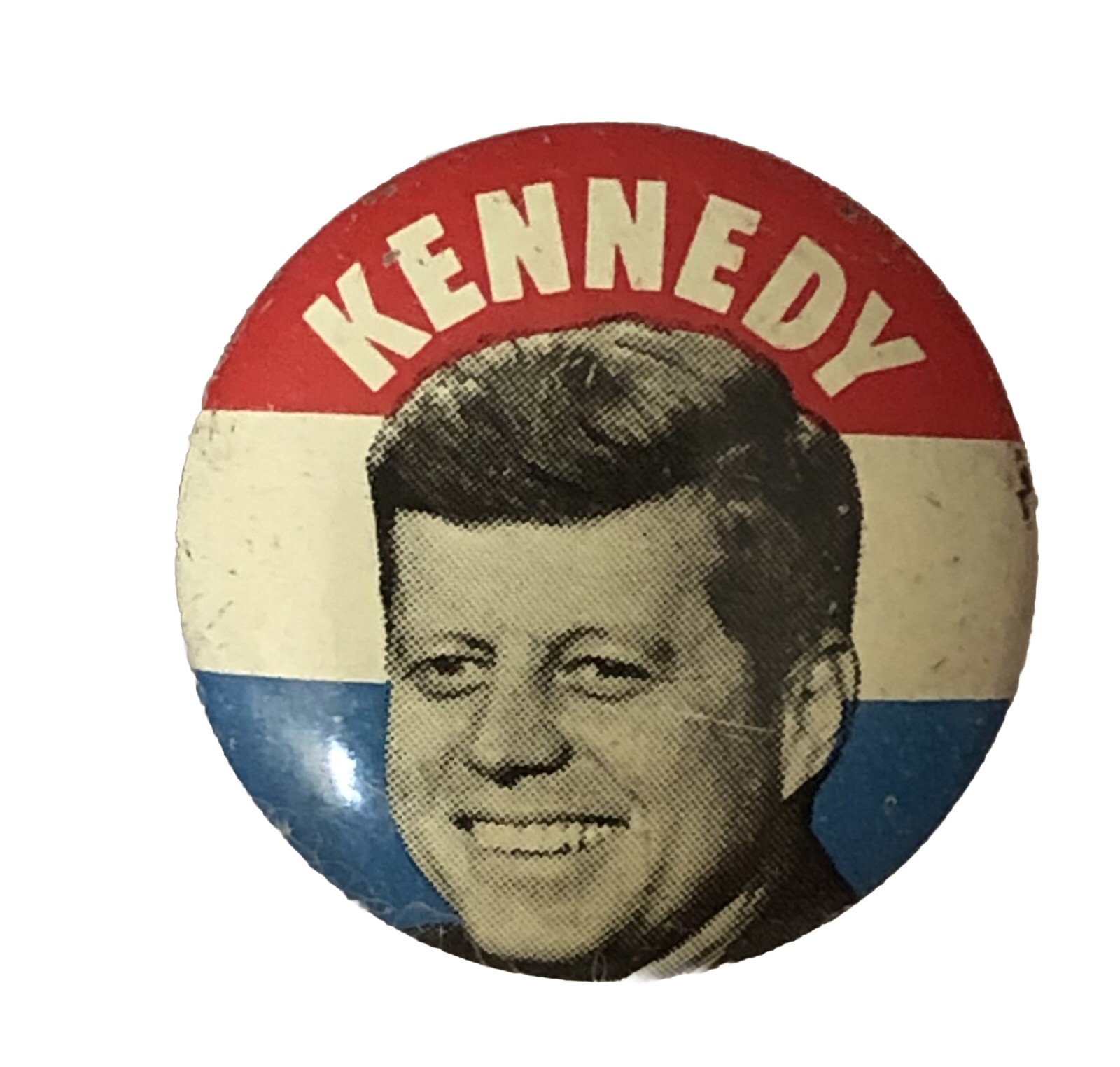 Vintage John F Kennedy 1960’s Button Pin Back JFK Political Election Union Made