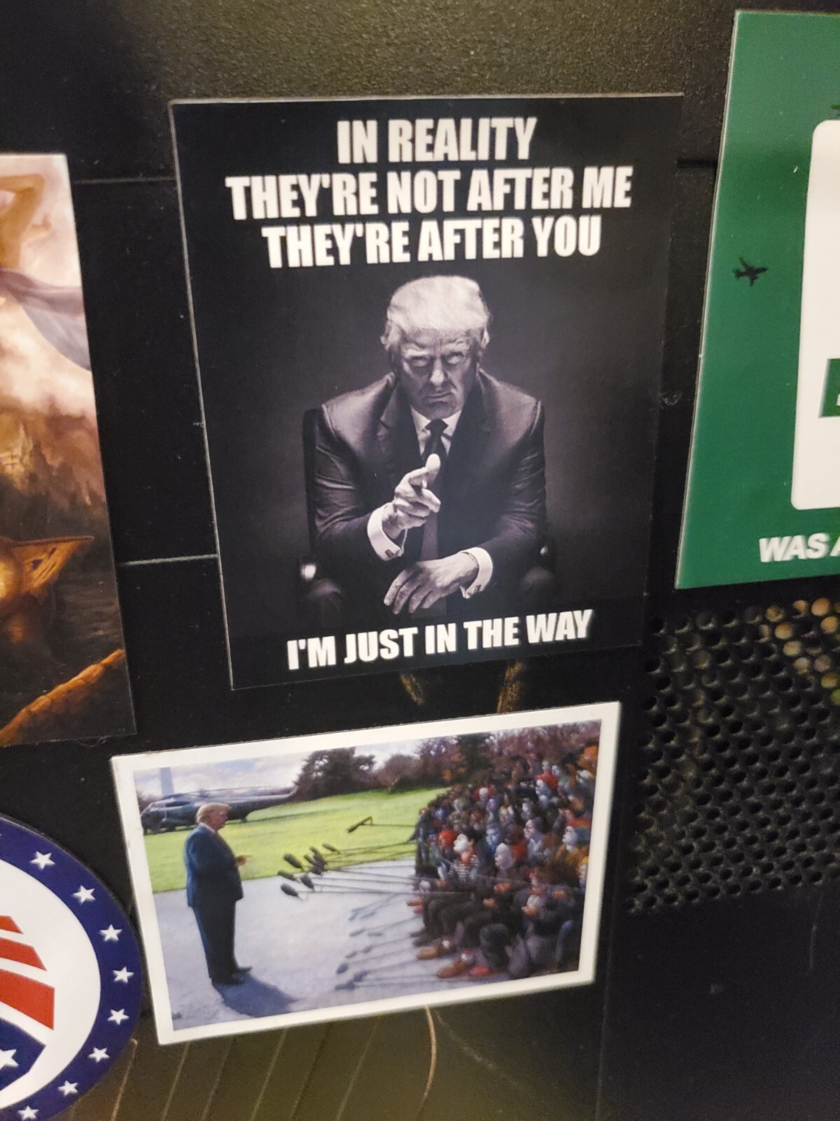 TRUMP TDS DERANGEMENT SYNDROME HOLOGRAPHIC REFLECTIVE STICKER TDS AWARENESS 😬