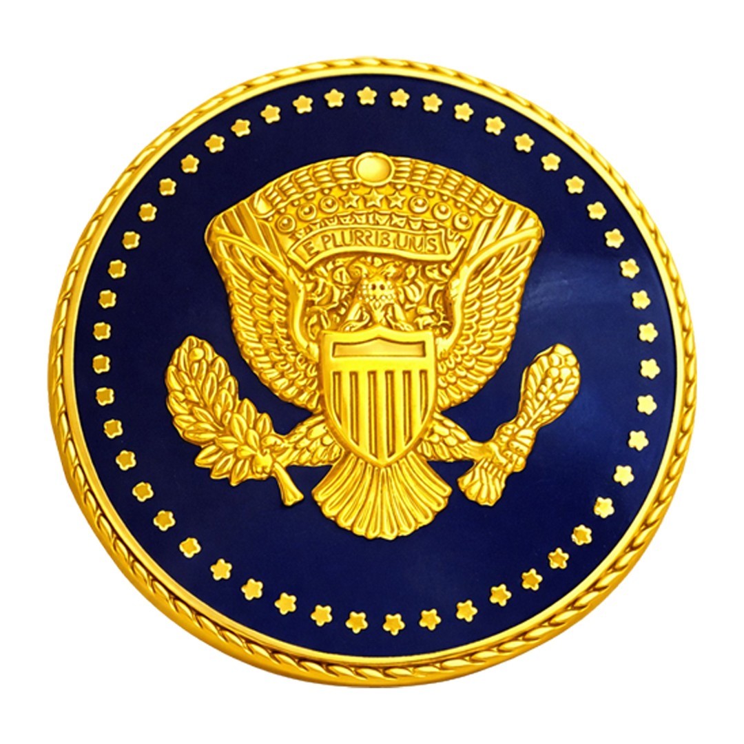 Premium Presidential Seal Pin – President Donald Trump 24k Gold Plated Lapel Pin