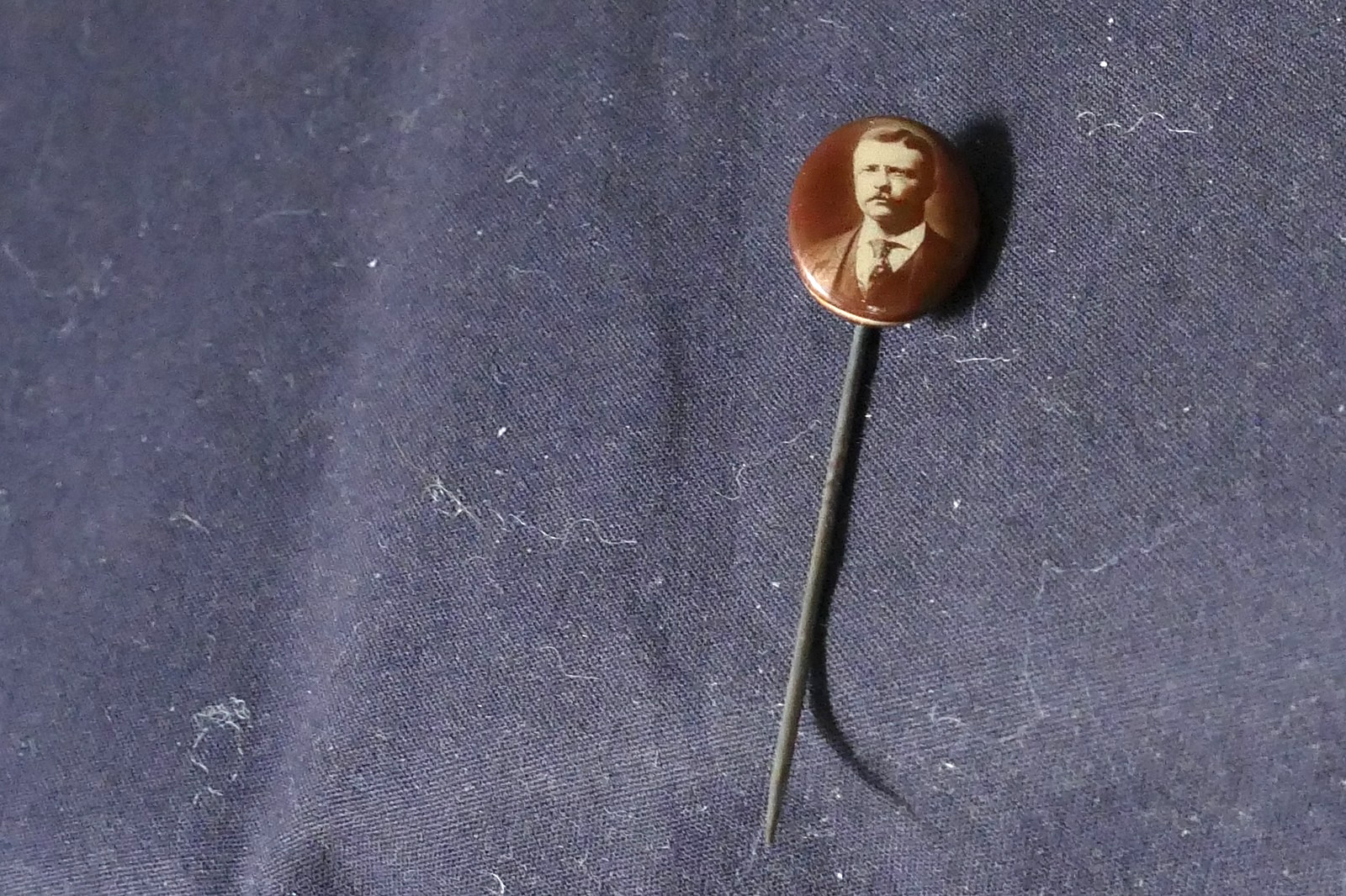 Rare 1904 Or 1908 Theodore Teddy Roosevelt Presidential Campaign Stick Pin 2 1/8