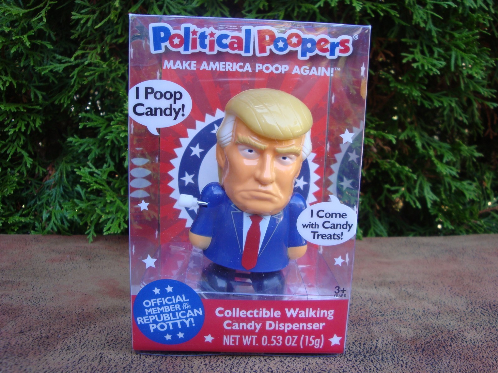 Political Poopers President Trump Collectible Walking Candy Dispenser (2019)