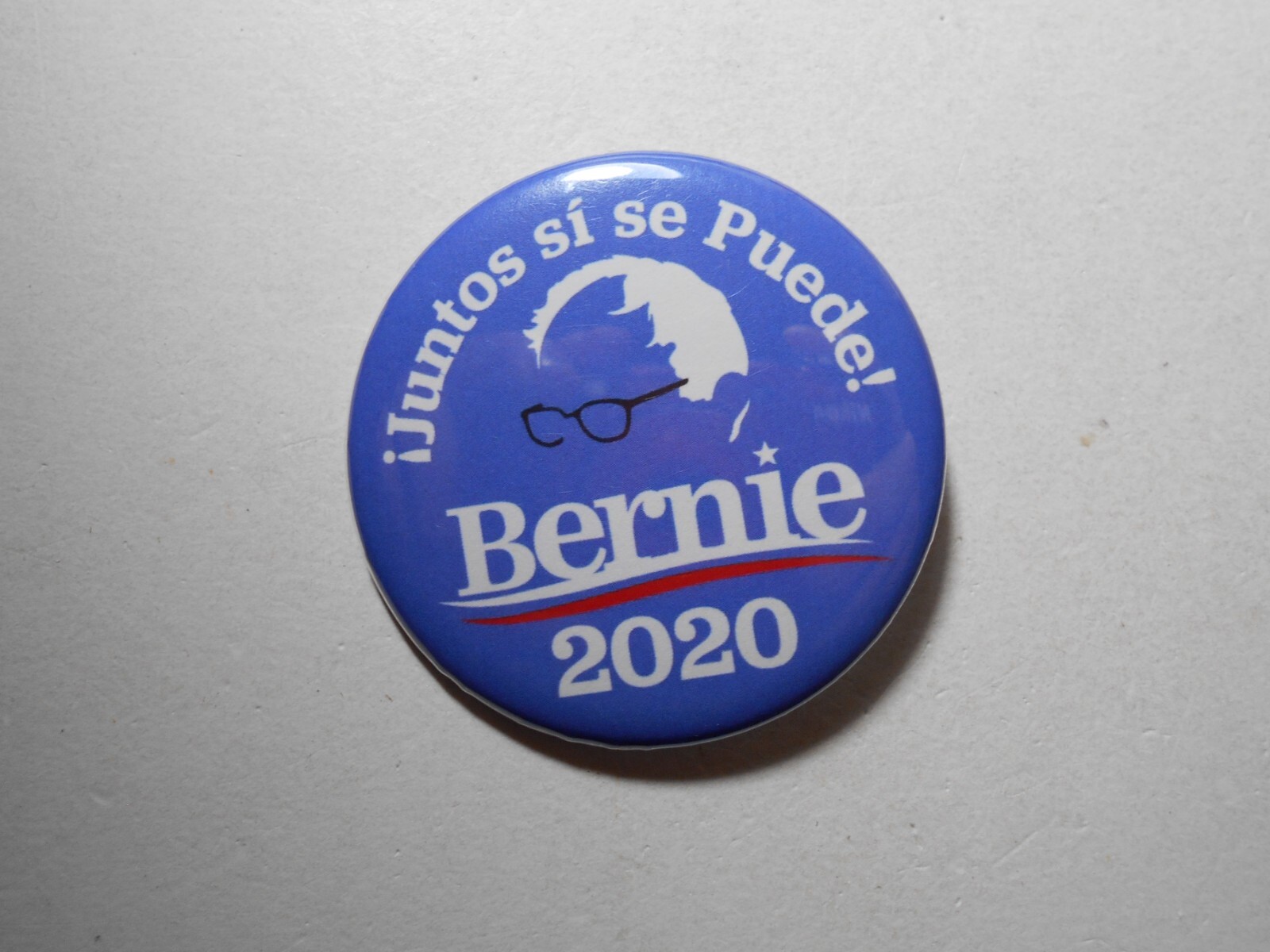 2-1/4″ 2020 Bernie Sanders for President -Juntos si se Puede-Together Yes We Can