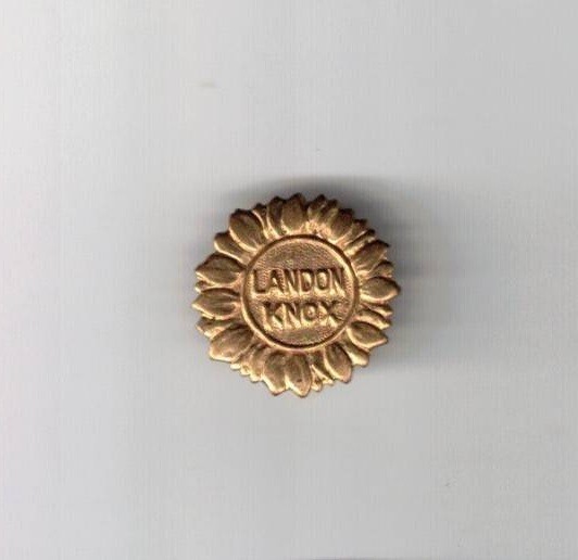 Alf Landon Frank Knox 1936 (R) Presidential ticket small political pin