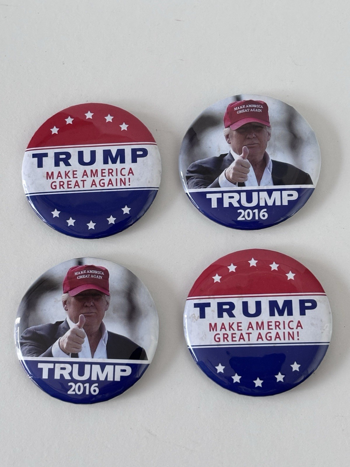 2016 DONALD TRUMP ☆OFFICIAL☆ MAKE AMERICA GREAT AGAIN ☆AUTHENTIC☆ PIN BUTTON LOT