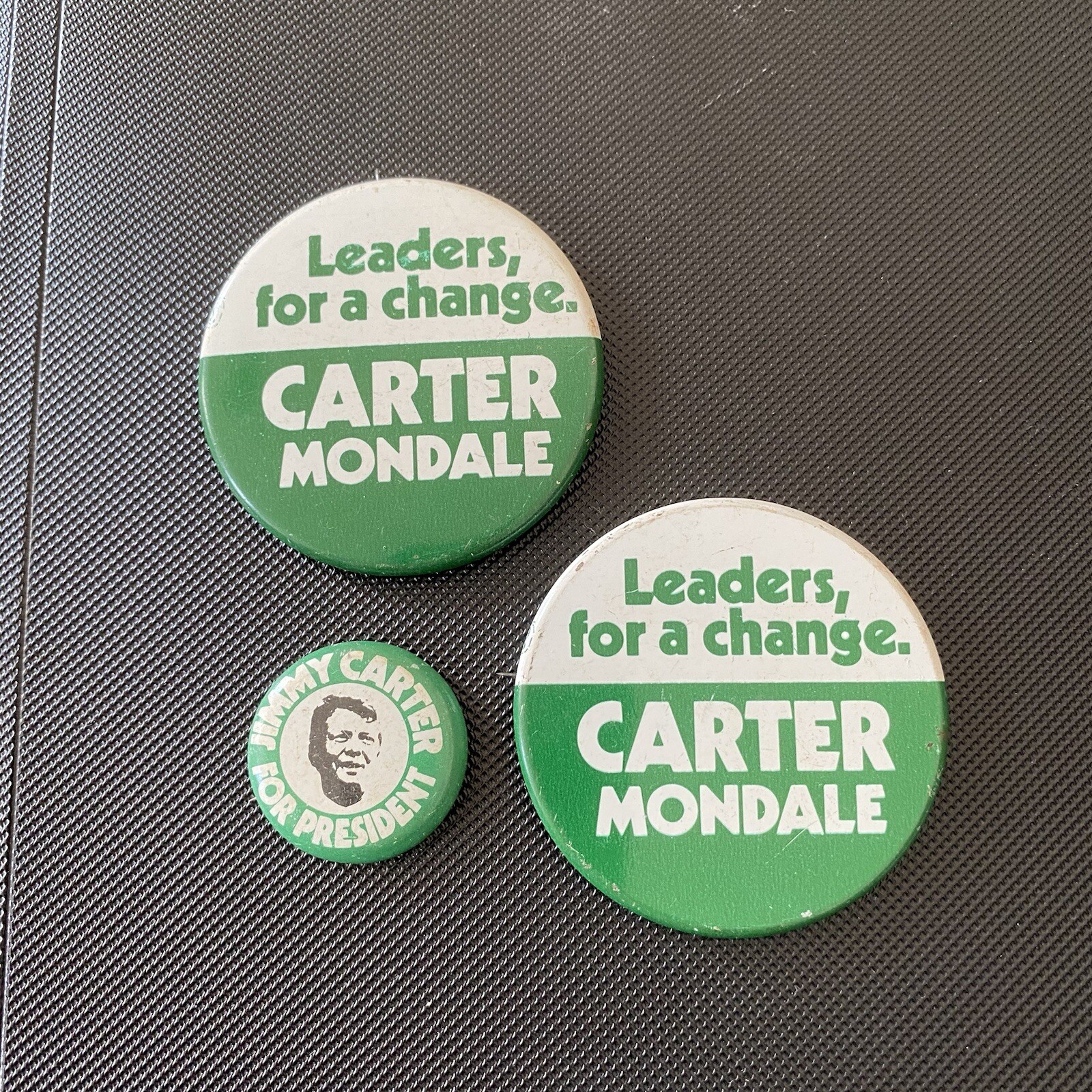 5 President Jimmy Carter Mondale 1976 Campaign Pinback Button Pin Georgia Peanut