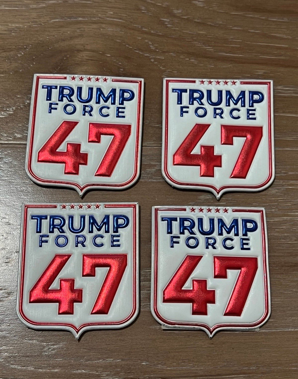 4X Official Trump Force 47 Campaign Exclusive Patch Donald J Trump Rare