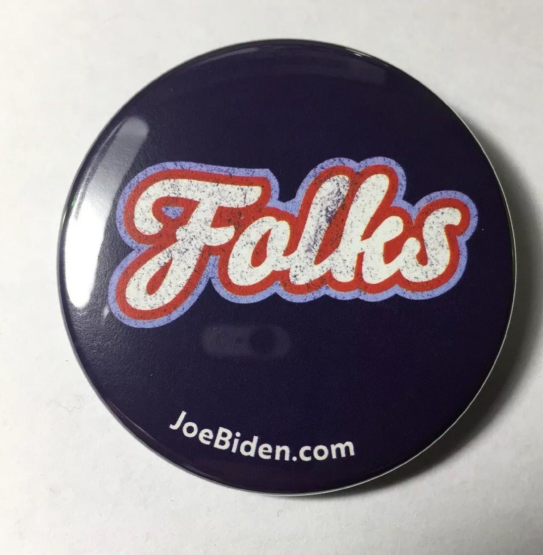 Joe Biden Official Campaign Button “Folks” President 2020