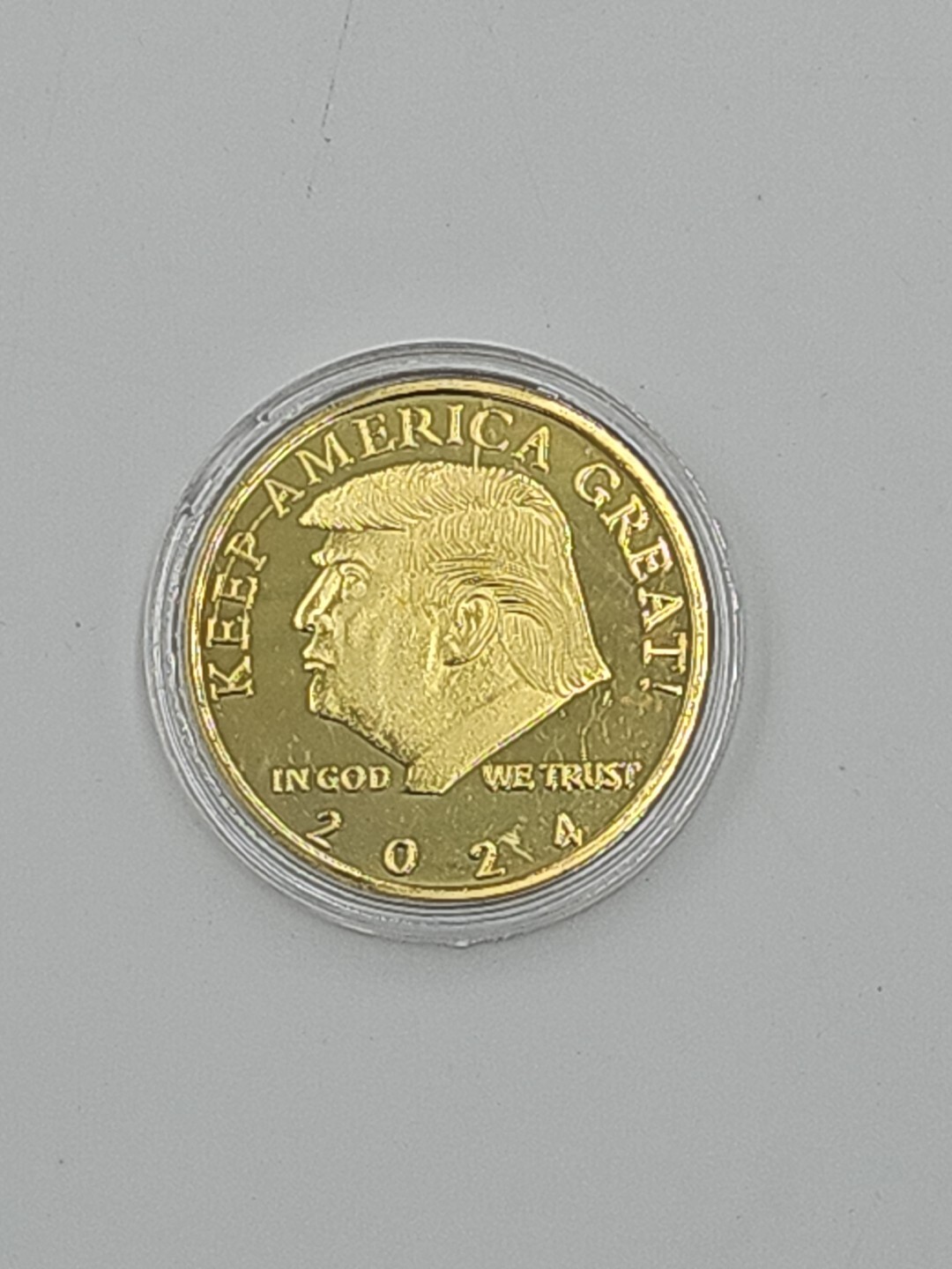 2024 President Donald Trump Save America Again! Gold Commemorative Coin