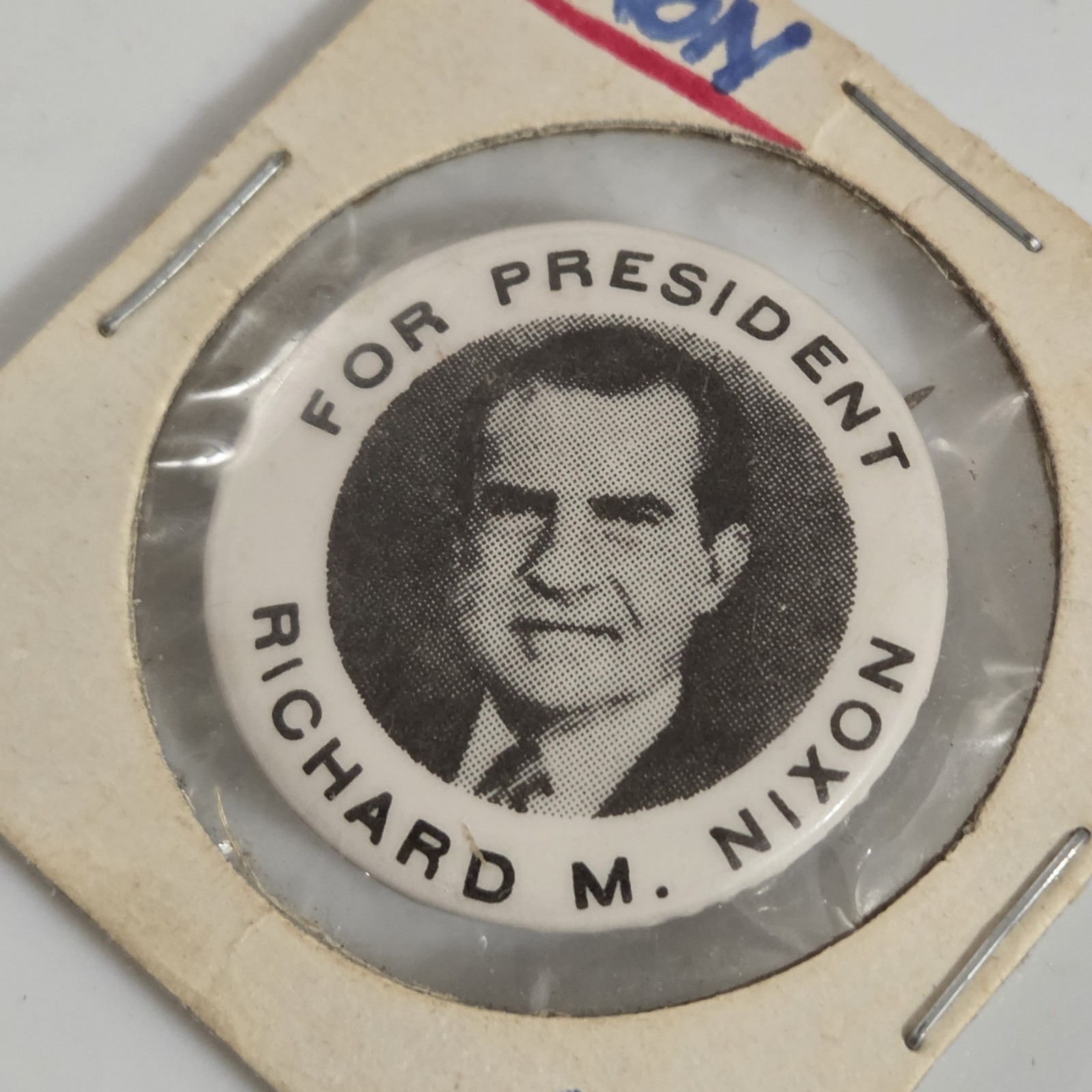 Vintage Richard M. Nixon For President Pinback Button Political Campaign