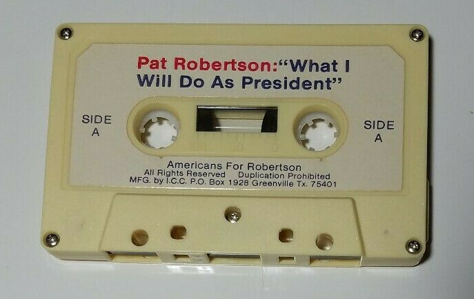PAT ROBERTSON: “WHAT I WILL DO AS PRESIDENT” – Americans For Robertson CASSETTE
